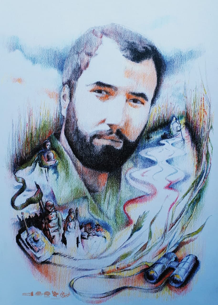 تصویرسازی چهره شهید محمد هاشمی 
